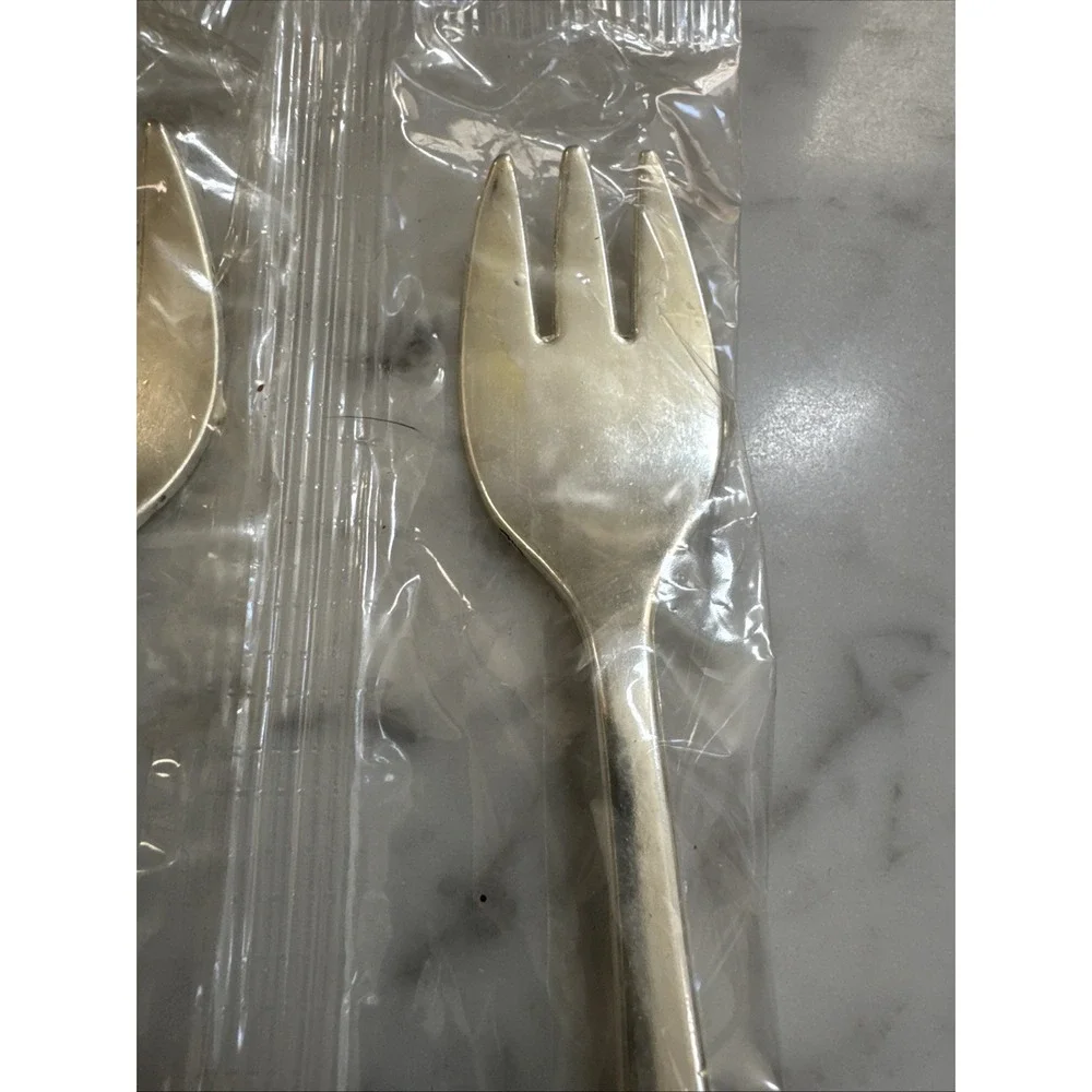 Leonard Silverplate Italy Dessert Fork‎ Lot Of 4